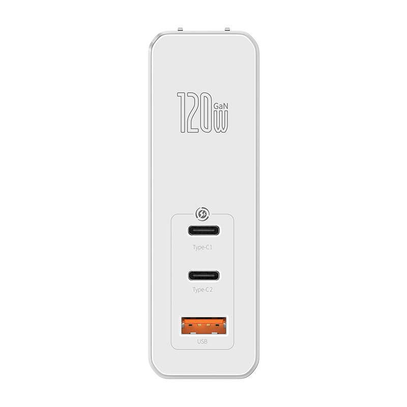 Baseus GaN Mini Quick Charger 2USB-C 1USB-A 120W 