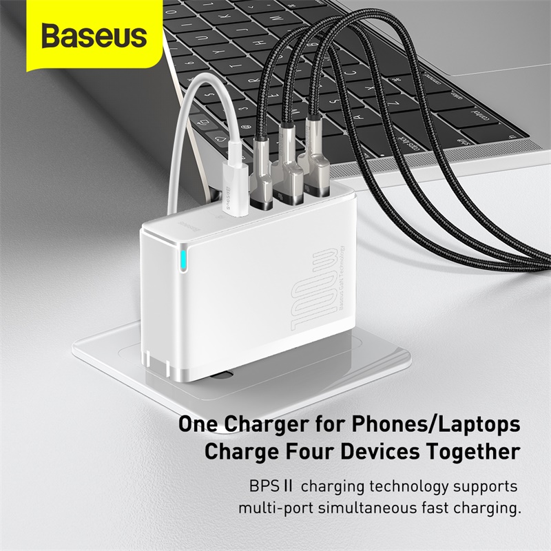 Baseus GaN2 Pro Quick Charger 2USB-C 2USB-A 100W 