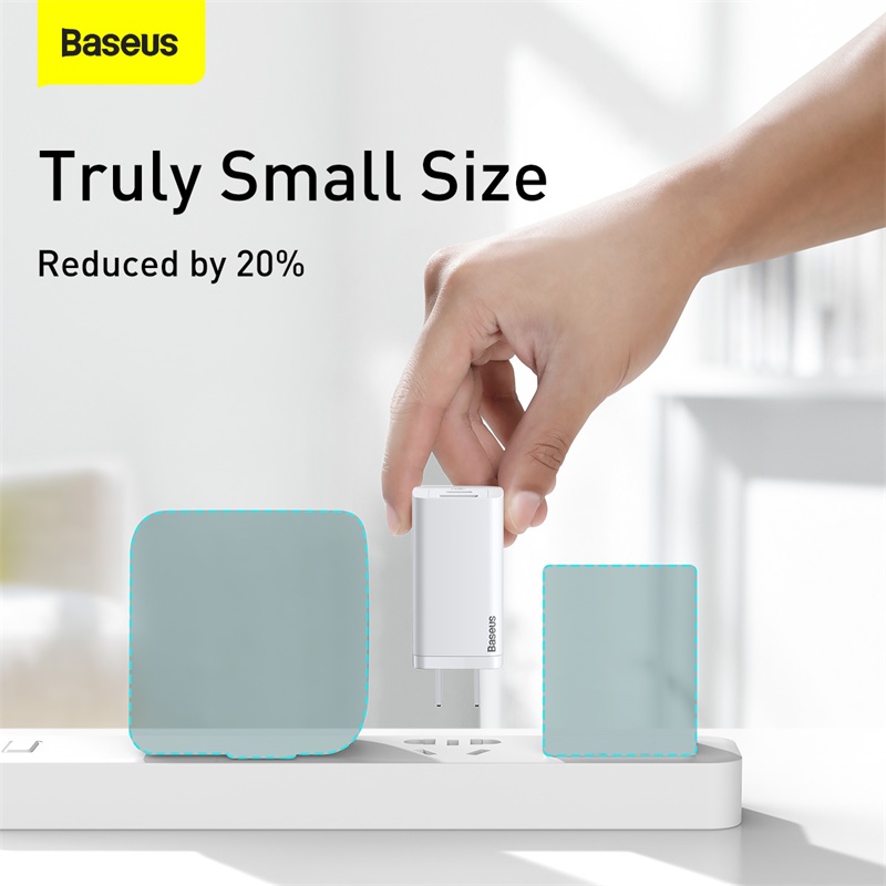 Baseus GaN2 Lite Quick Charger USB-C USB-A 65W 