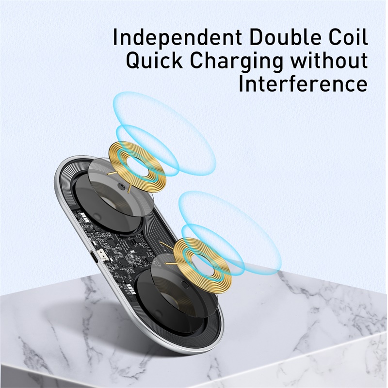 Baseus 2in1 Wireless Charger 18W Max For Phones and Pods