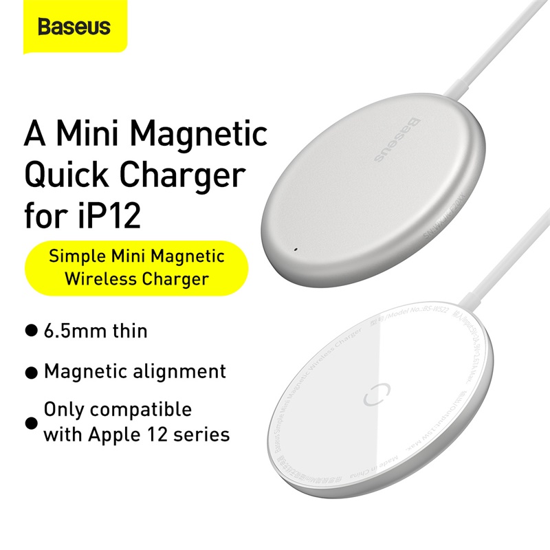 Baseus Magnetic Wireless Charger for iPhone12 