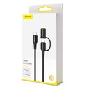 Baseus twins 2 in 1 cable Type-C to Type-C 60W Ip 20W Black