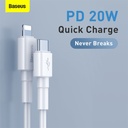 Baseus Mini White Cable Type-C to iP PD 20W 1m White