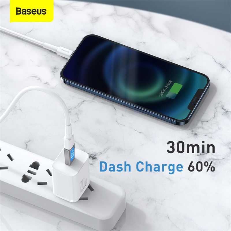 Baseus Mini White Cable Type-C to iP PD 20W 1m White