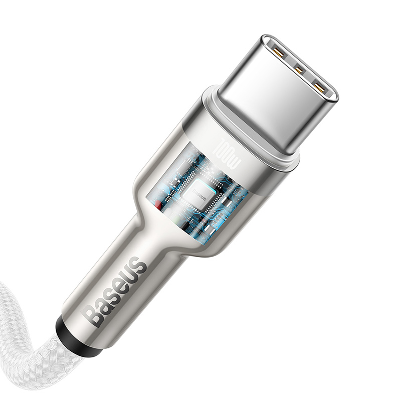 Baseus Cafule Metal Data Cable Type-C to Type-C 100W 2m White