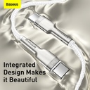 Baseus Cafule Metal Data Cable Type-C to Type-C 100W 2m White
