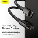Baseus Tungsten Gold Fast Charging Data Cable Type-C to Type-C 100W 2m Black