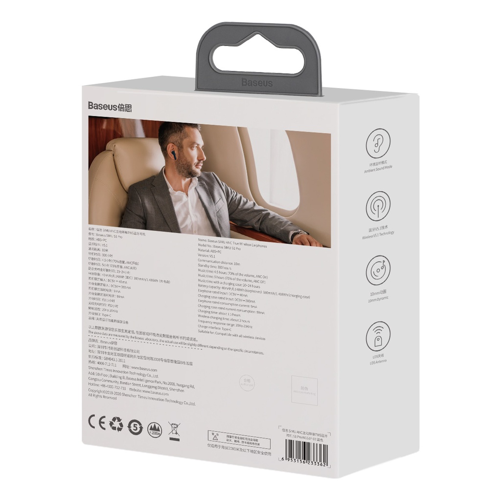 Baseus SIMU ANC True Wireles Earphones S1 Pro