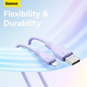 倍思 Q弹系列 快充数据线 USB to iPhone 2.4A 2m