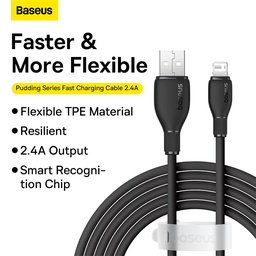 Baseus Pudding Series Fast Charging Cable USB to iP 2.4A 2m