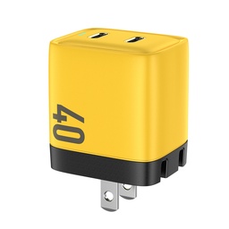 WEKOME WP-U128 40W双Type-C接口氮化镓充电器，规格：美规