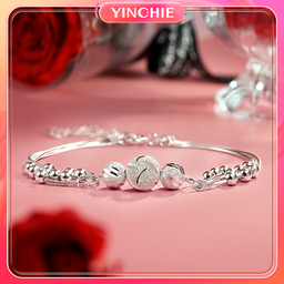 Silver Qianhui Lucky Bead Sterling Silver Bracelet