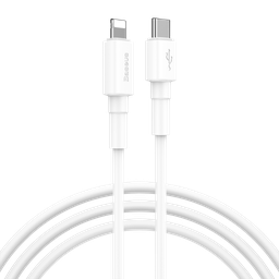 [CE0007] Baseus Mini White Cable Type-C to iP PD 20W 1m White